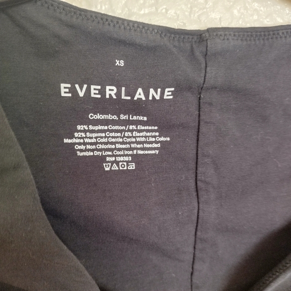 Everlane v neck long sleeve black bodysuit sz S - Picture 4 of 8